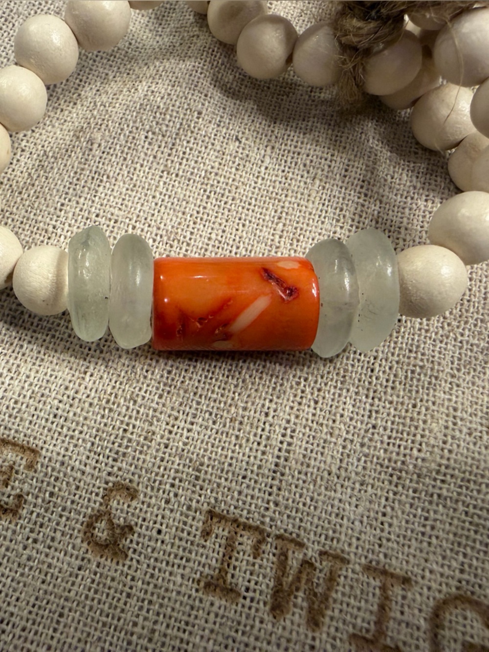 Twine & Twig Trio Stack Bracelet Set-Coral Bay - Picture 4 of 4